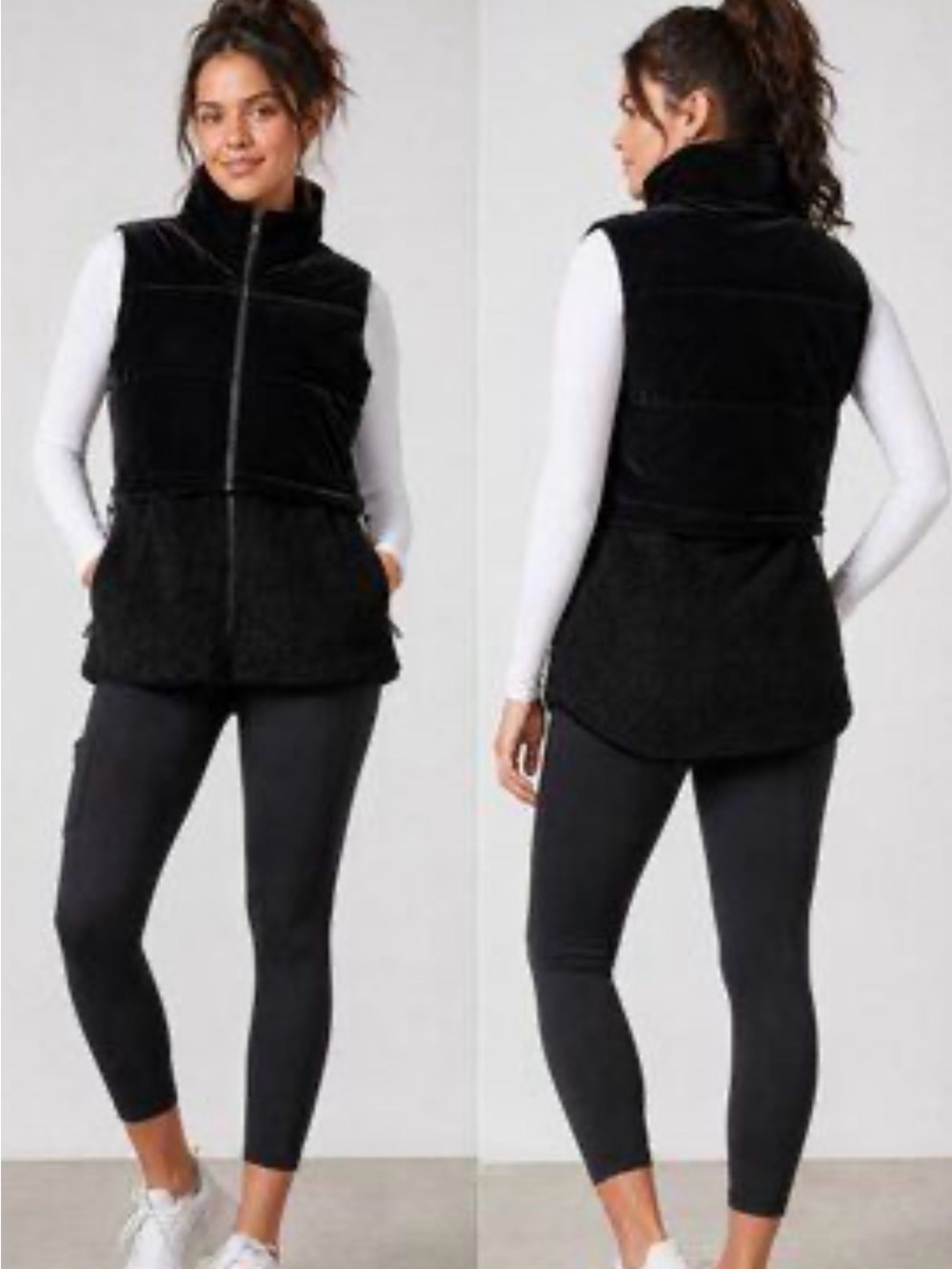 Spanx two-in-one velour vest NWT
